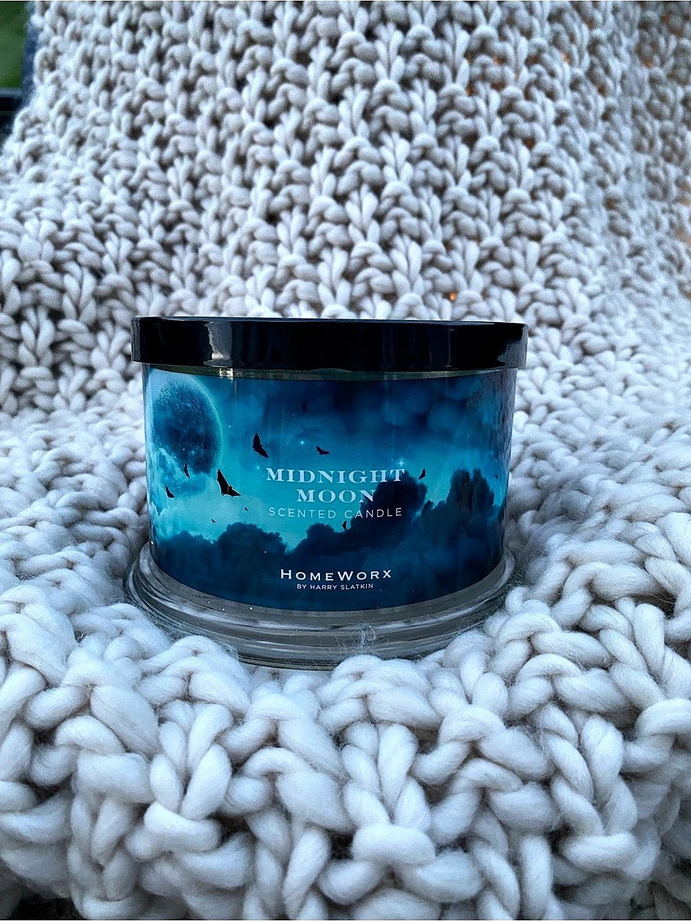 HomeWorx Midnight Moon Scented Candle
